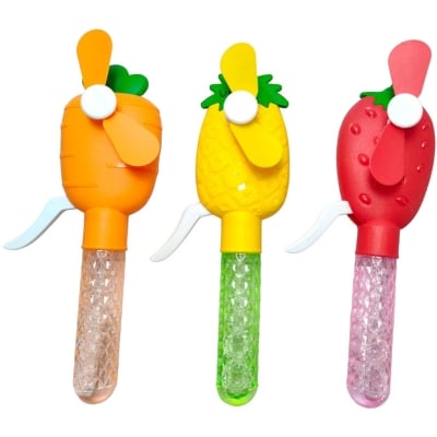 Picture of 1PC Bubble Toy For Kids With Cute Mini Hand Fan Multicolor