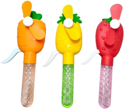 Picture of 1PC Bubble Toy For Kids With Cute Mini Hand Fan Multicolor