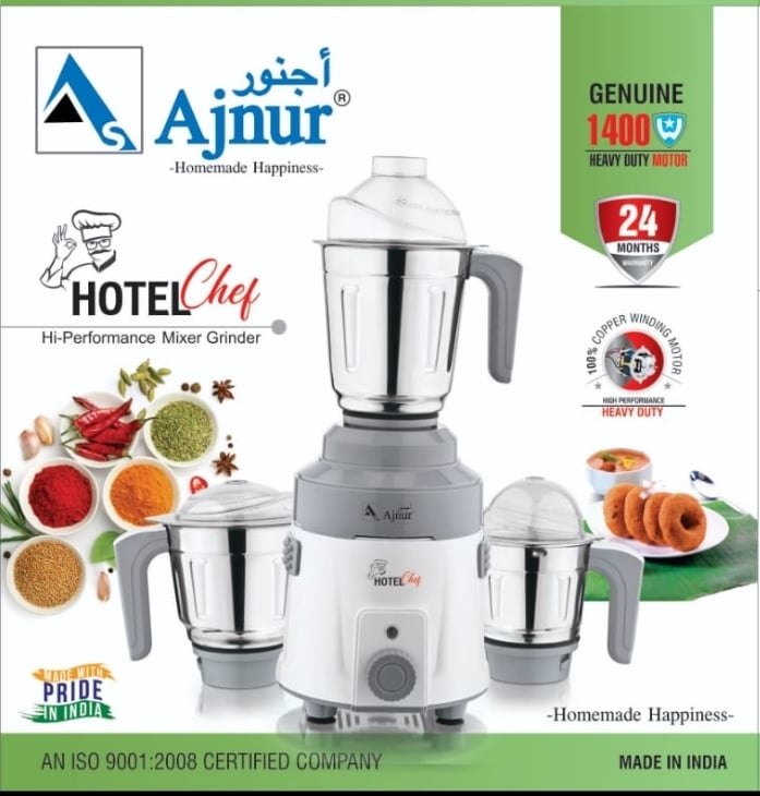 Picture of 1400 WATT Ajnur Hotel Chef Blender Plus Mixer Grinder 