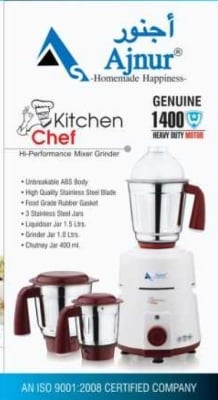 Picture of Ajnur Kitchen Chef 1400 WATT Blender Plus Mixer Grinder 