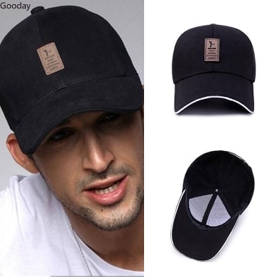 Picture of Black Korean Cap For Men - Black