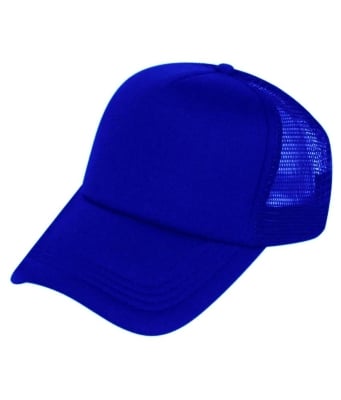 Picture of Baseball Half Net Fashionable Styles Cap For Men - Blue