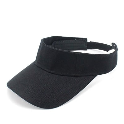 Picture of Adjustable Unisex Men Women Sun Visor Sport Golf Cap - Black