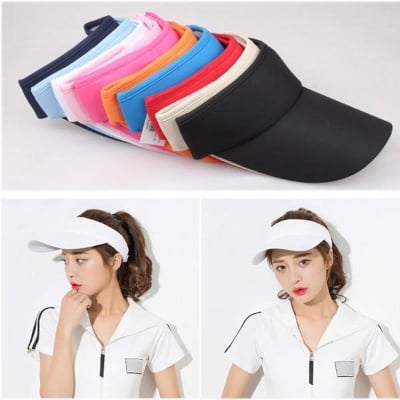 Picture of Summer Solid Visor Cap for men women