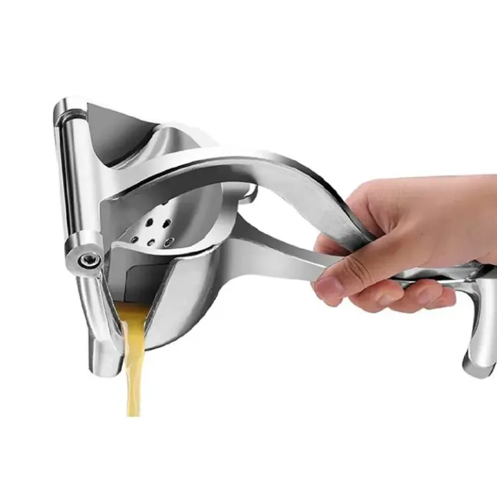 Picture of Multifunctional Real Aluminum Manual Juicer Hand Squeezer Fruit Juice Manual Juice Machine Orange Lemon Smoothie Citrus Juicer Press Fruit Machine Silver