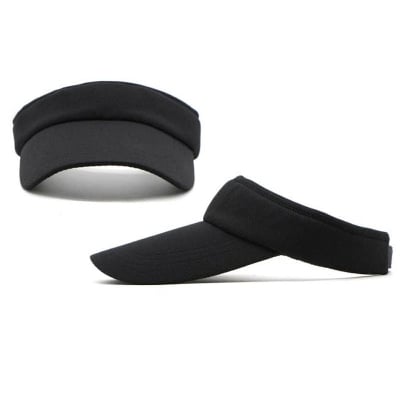 Picture of Adjustable Unisex Men Women Plain Sun Visor Sport Golf Cap Hat - White