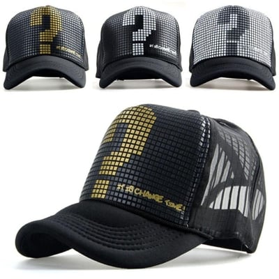 Picture of Black Foam Half Net Fashionable Styles Cap For Men - Black