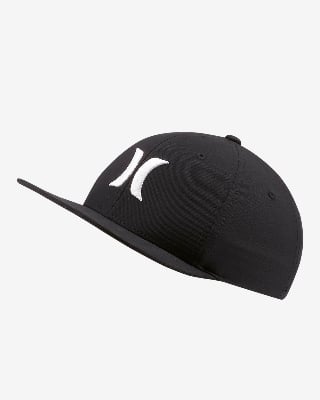Picture of Women's Synthetic Baseball CapHurley Black One & Only White Logo - Black