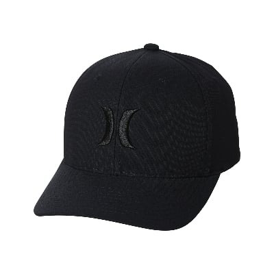 Picture of Hurley Men's One and Only Black Flexfit Hat - Black
