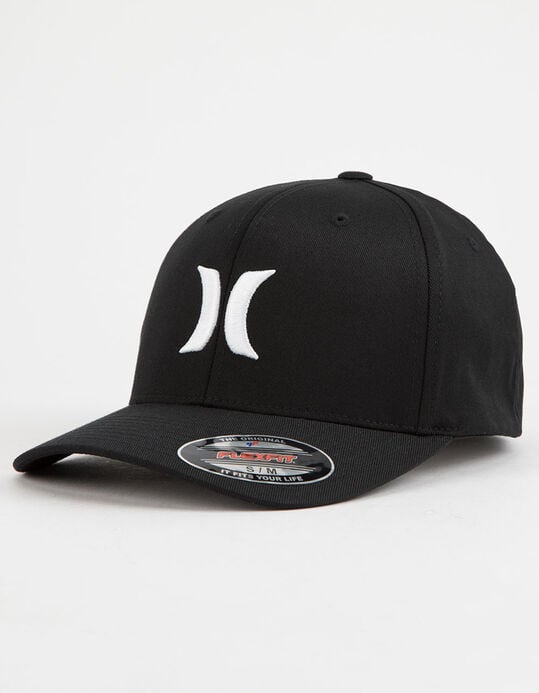 Picture of Hurley Men's One and Only Flex Fit Stretch Fitted Hat Cap - Black