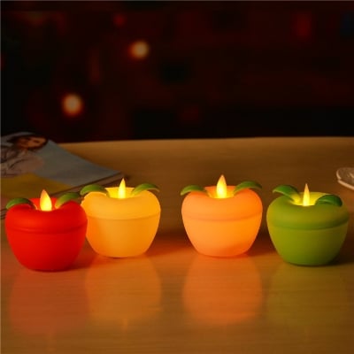 Picture of Multi-Color round shape LED candles lamp LED candle 1 PCS