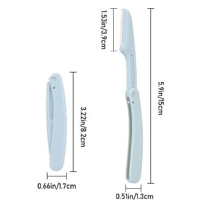 Picture of 2pcs Foldable Eyebrow Facial Hair Removal, Shaper, and Trimmer in New Design. - Multicolour