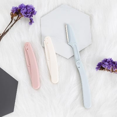 Picture of 3pcs Women Eyebrow Face Razor Trimmer Shaper Shaver Blade Hair Remover Tool Facial Hair Remover Beauty Dropship. - Multicolour