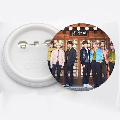 Picture of BTS batch/BTS batches/BTS pink batch/BTS Bangtan Brooch Pin For Clothes Backpack Decoration