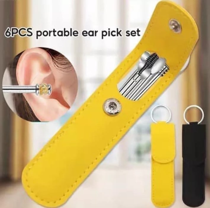 Picture of Ear Cleaner Spoon Curette Spiral Ear Clean Tool Set 6 PCS - Ears