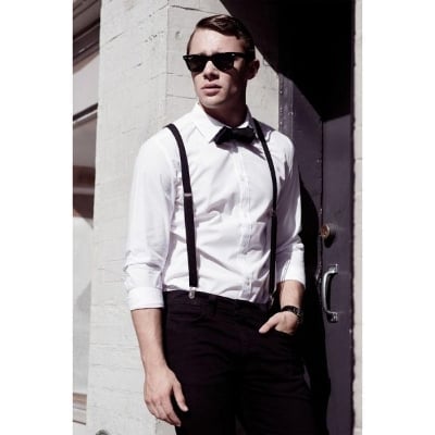 Picture of Elastic Y-Shape Suspenders For unisex - Black
