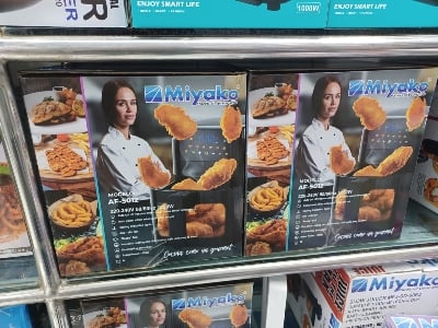 Picture of Miyako 6 Liter Air Fryer AF-5012 Digital Touch Control Panel Multicolor