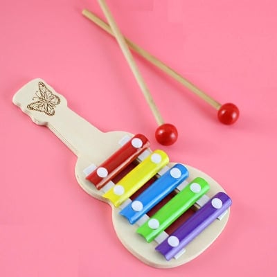 Picture of 5 Scales Xylophone Baby Infant Toy 8 Inches Musical Instrument Puzzle Toys Musical Musical Instruments Children's Gifts.