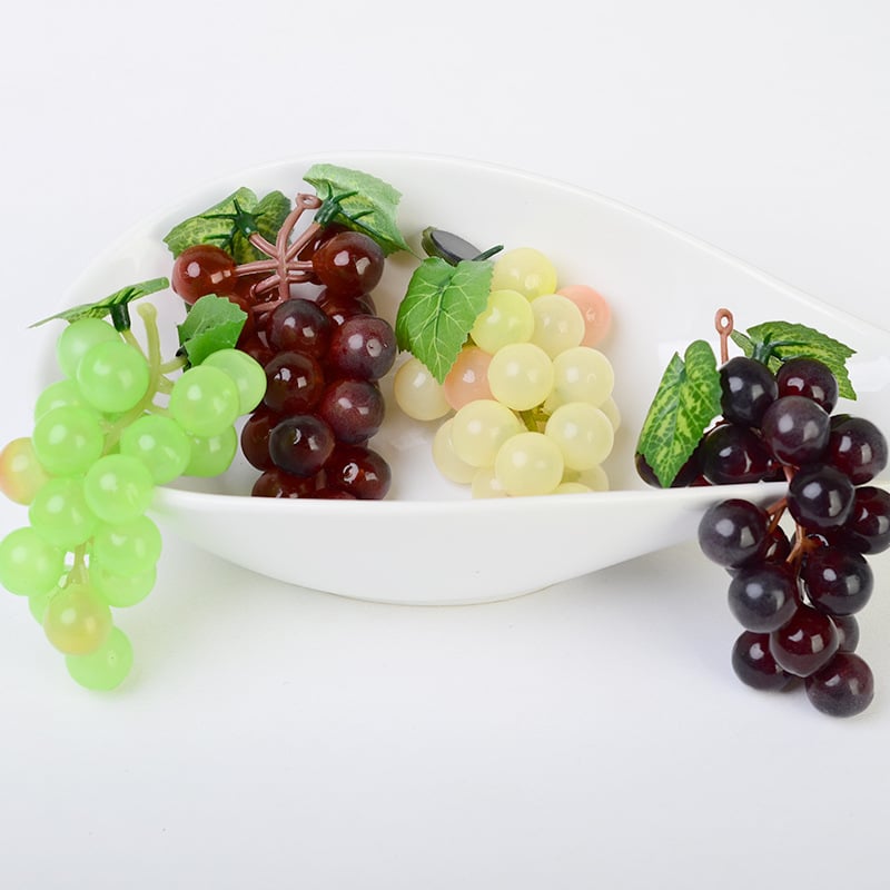 Picture of Best Artificial Large Bunch Black Grapes Decorative Plastic Fruit