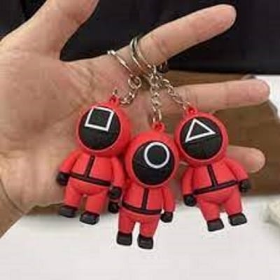Picture of Squid Game Soldier Keychain Popular Series Mini Doll Keychain