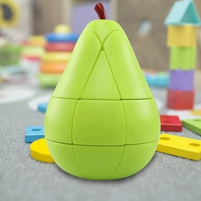 Picture of FanXin puzzle 3x3 fruit cube - Pear - Green