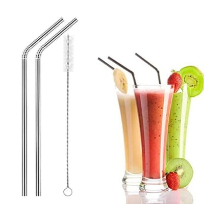 Picture of 4pcs Stainless Drink Straws Set
