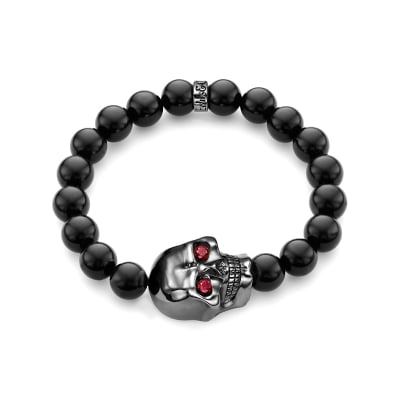 Picture of High Charm Crown Natural Stone Pearl Men's Bracelet .