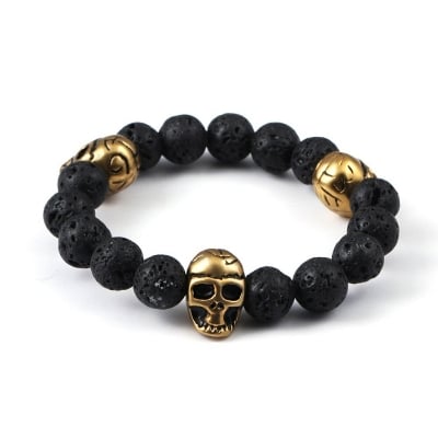 Picture of High Quality Charm Crown Natural Stone Pearl Men's Bracelet