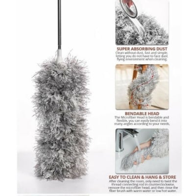 Picture of Promotion Microfiber Dusting Retractable Household Cleaner Feather Duster Car Sweeper From the Dust Brush