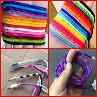 Picture of Mobile Phone Wire Cord Rope Protector USB Charging Cable Bobbin Winder Data Line