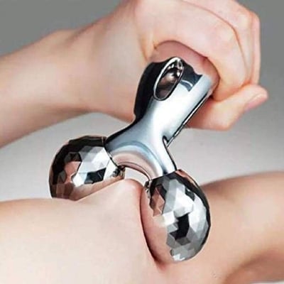 Picture of Y Shaped 3D Body Message Roller - Silver