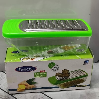 Picture of Famous Big Cheese Grater, Unbreakable Plastic With Steel Net