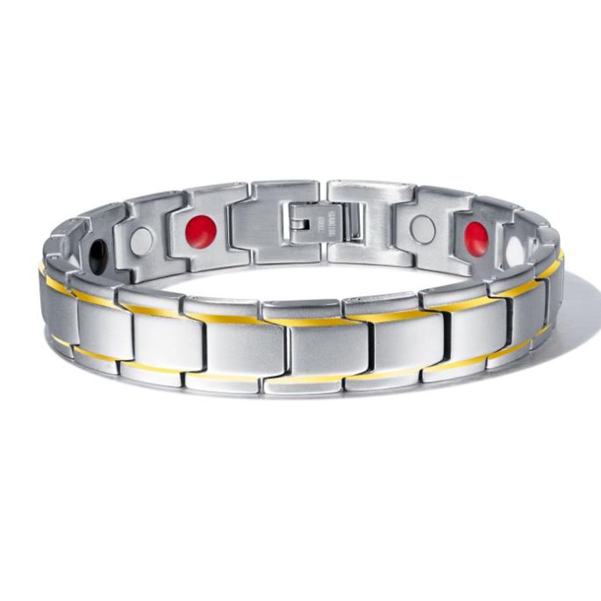 Picture of Magnetic Stainless Steel Healthy Bracelet - Silver