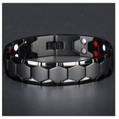 Picture of Black Magnet Bracelet For Man - Black