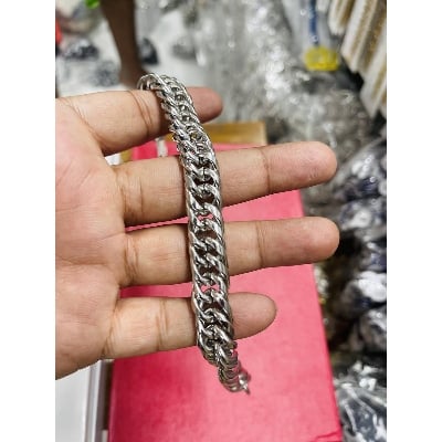 Picture of Man Silver Chain Bracelet Man Jewellery - Silver