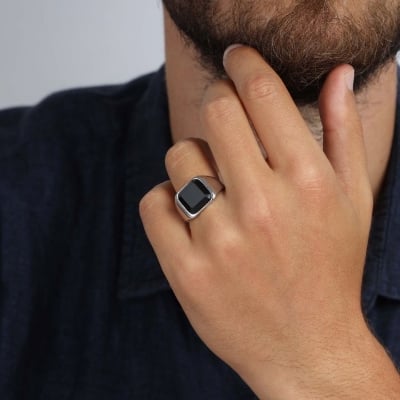 Picture of Finger Ring for Men - Ring For Men - Ring For Men - Ring For Men - Silver
