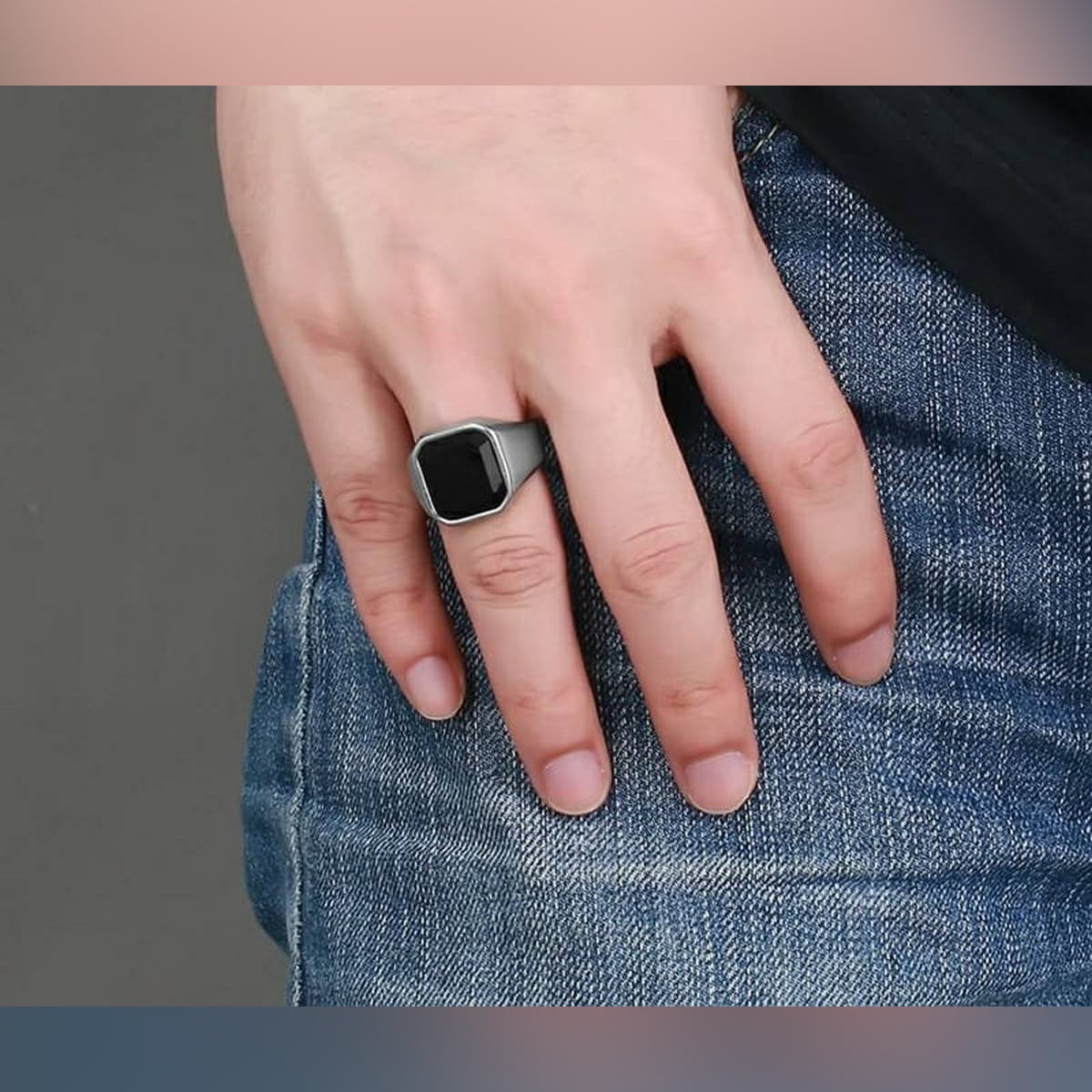 Picture of Finger Ring for Men - Ring For Men - Ring For Men - Ring For Men - Silver