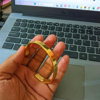Picture of Man's Golden Bracelet - Man Jewellery--- ( কালার গ্যারান্টি 1 বছরের ) - Gold