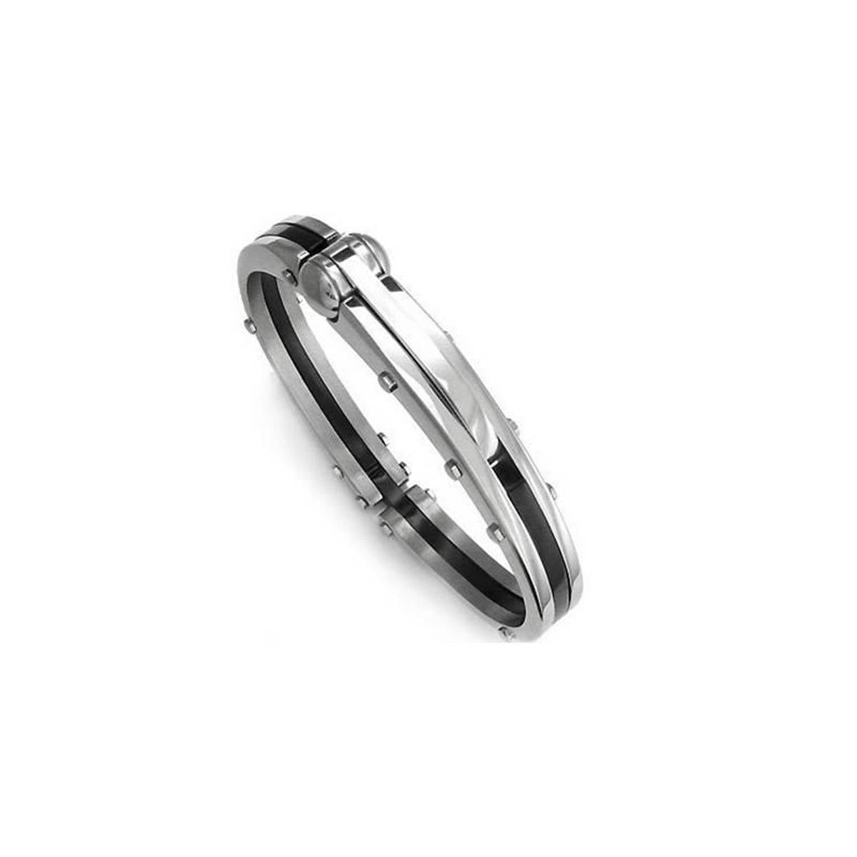 Picture of Luxury Stainless Steel Cuff Bracelets For Men - Silver