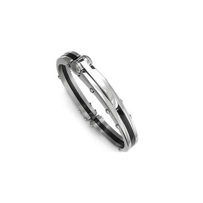Picture of Luxury Stainless Steel Cuff Bracelets For Men - Silver