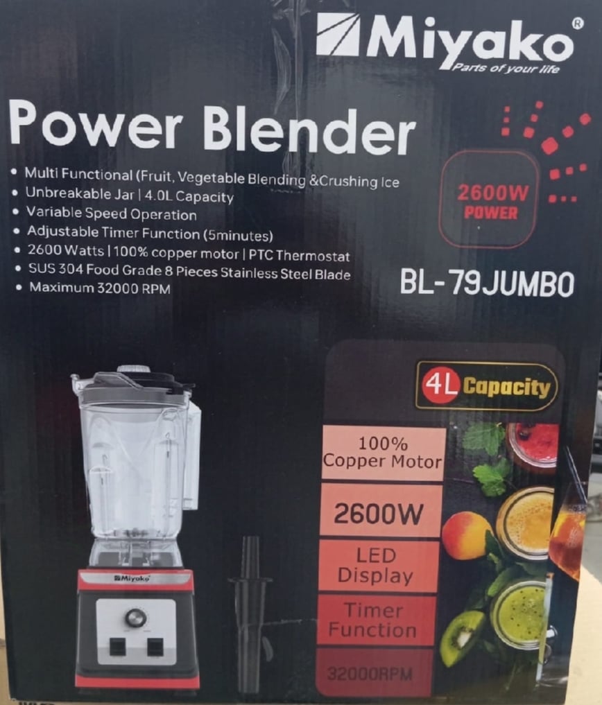 Picture of Miyako 4 Liter Digital Power Blender BL-79JUMBO 