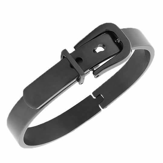 Picture of New Black Belt Bracelet For Man - Black
