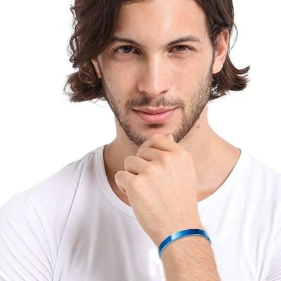 Picture of Blue Round Fashion Bracelet For Man - Blue