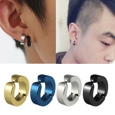 Picture of Round Hoop Earrings For Men's- 1PCS