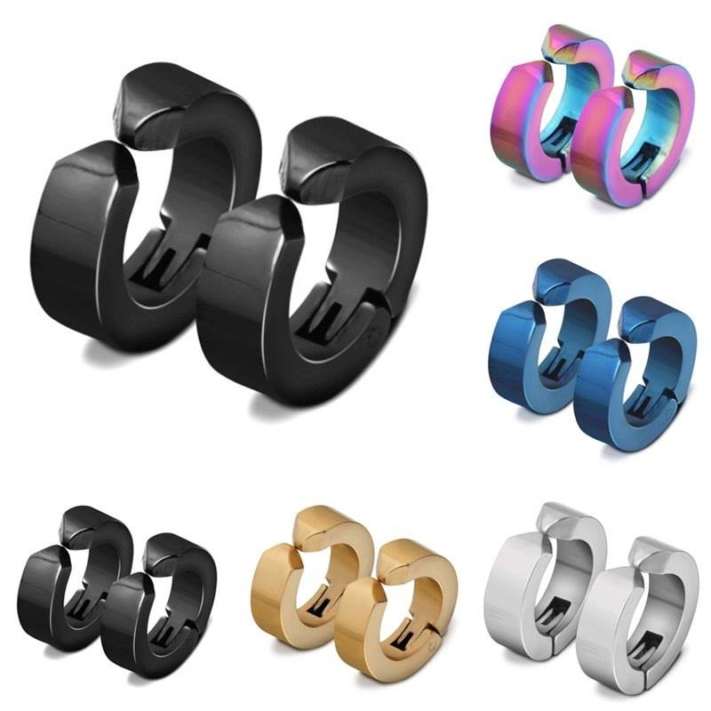 Picture of Round Hoop Earrings For Men's- 1PCS