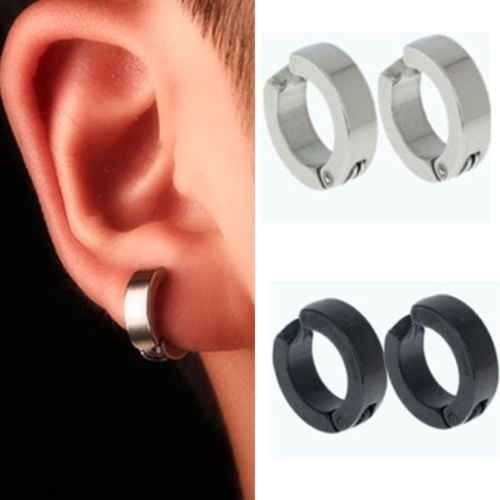Picture of Round Hoop Earrings For Men's- 1PCS
