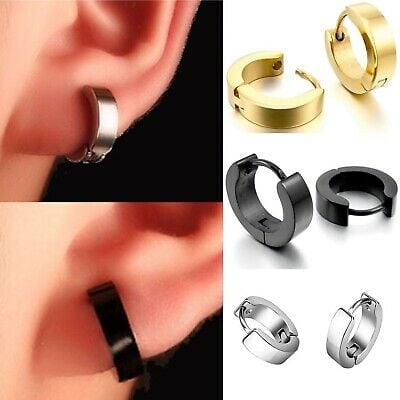Picture of Fashion Men & Women Stainless Steel Thunder Earrings- 1 Pair - Silver
