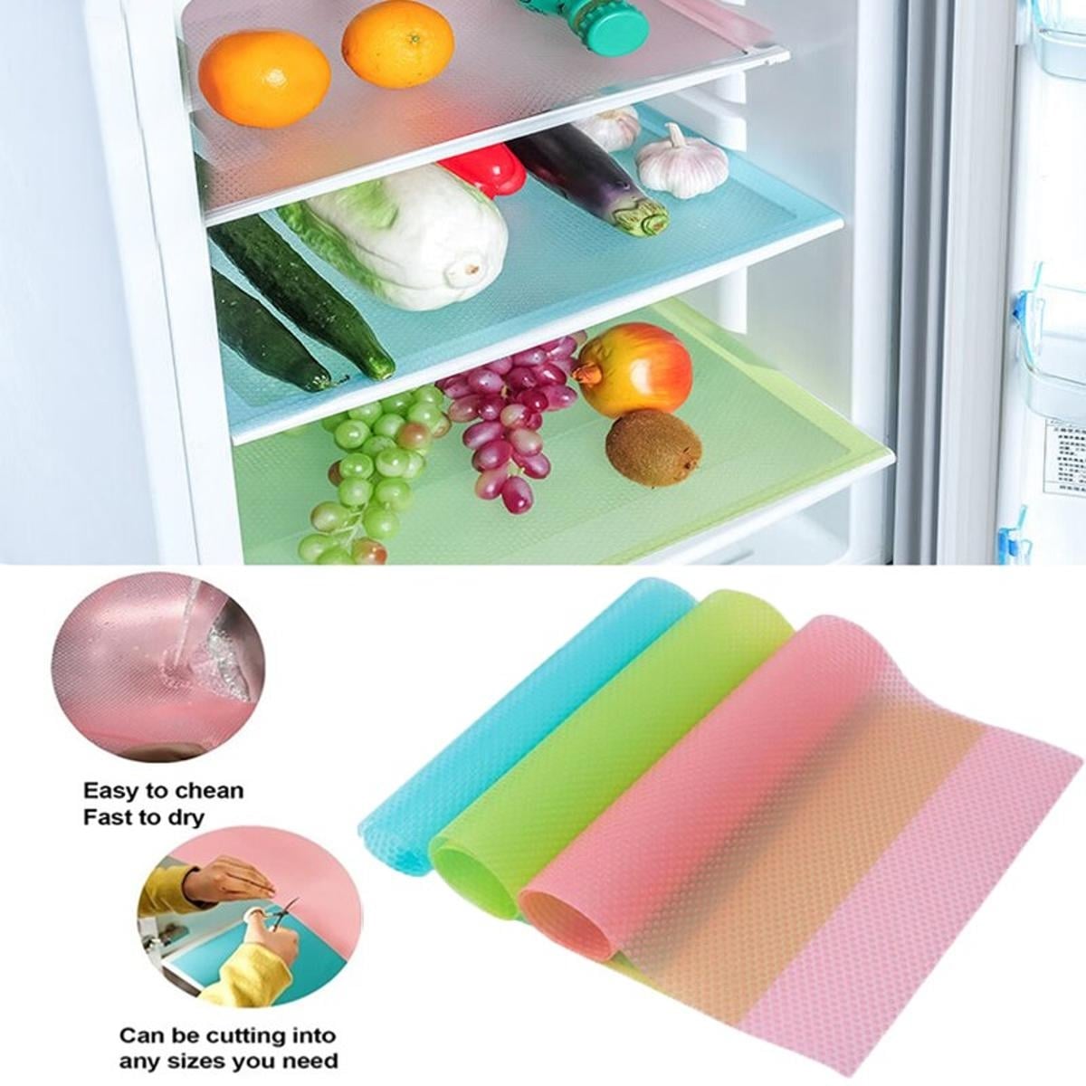 Picture of 1 Pcs Washable Refrigerator Mat Waterproof Fridge Mate Drawer Matt