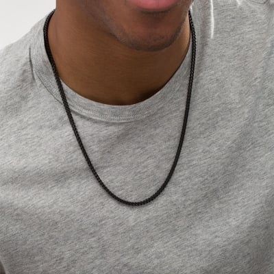 Picture of Black Stainless Steel Chain For Men - Black