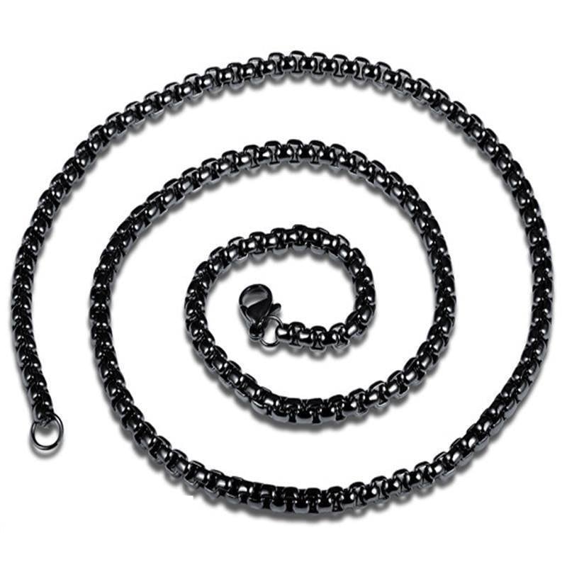 Picture of Black Stainless Steel Chain For Men - Black